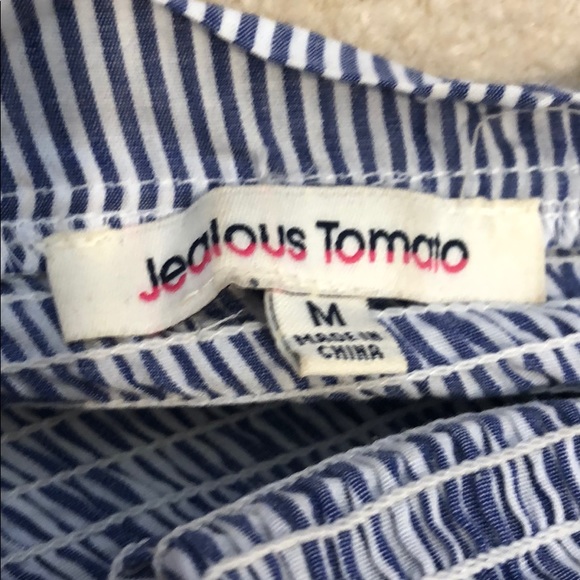 Smocked off the shoulder embroidered top - Picture 3 of 3